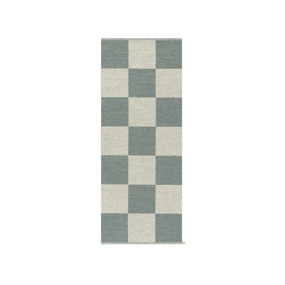 Kasthall Checkerboard Icon Teppich 85x200 cm Polarized Blue