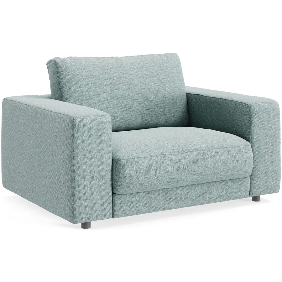 Sessel Ava sage Bezug: 100% Polyester B 140 T 107 H 86 cm - Möbel Konfigurator: Traummöbel individuell zusammenstellen