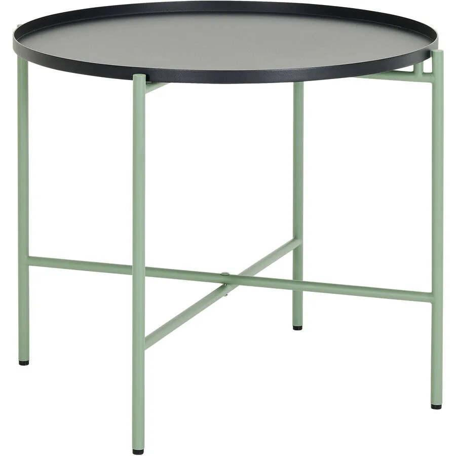 Beistelltisch Marbella Schwarz Stahl 50 cm