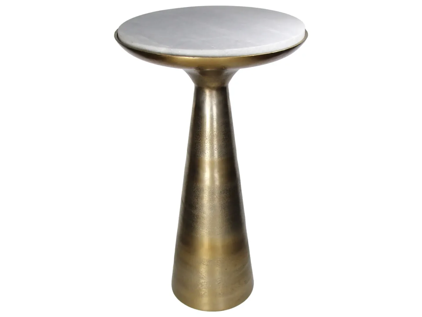 Kersten Beistelltisch Aluminium Marmor H: 63 cm | Schubiger Möbel