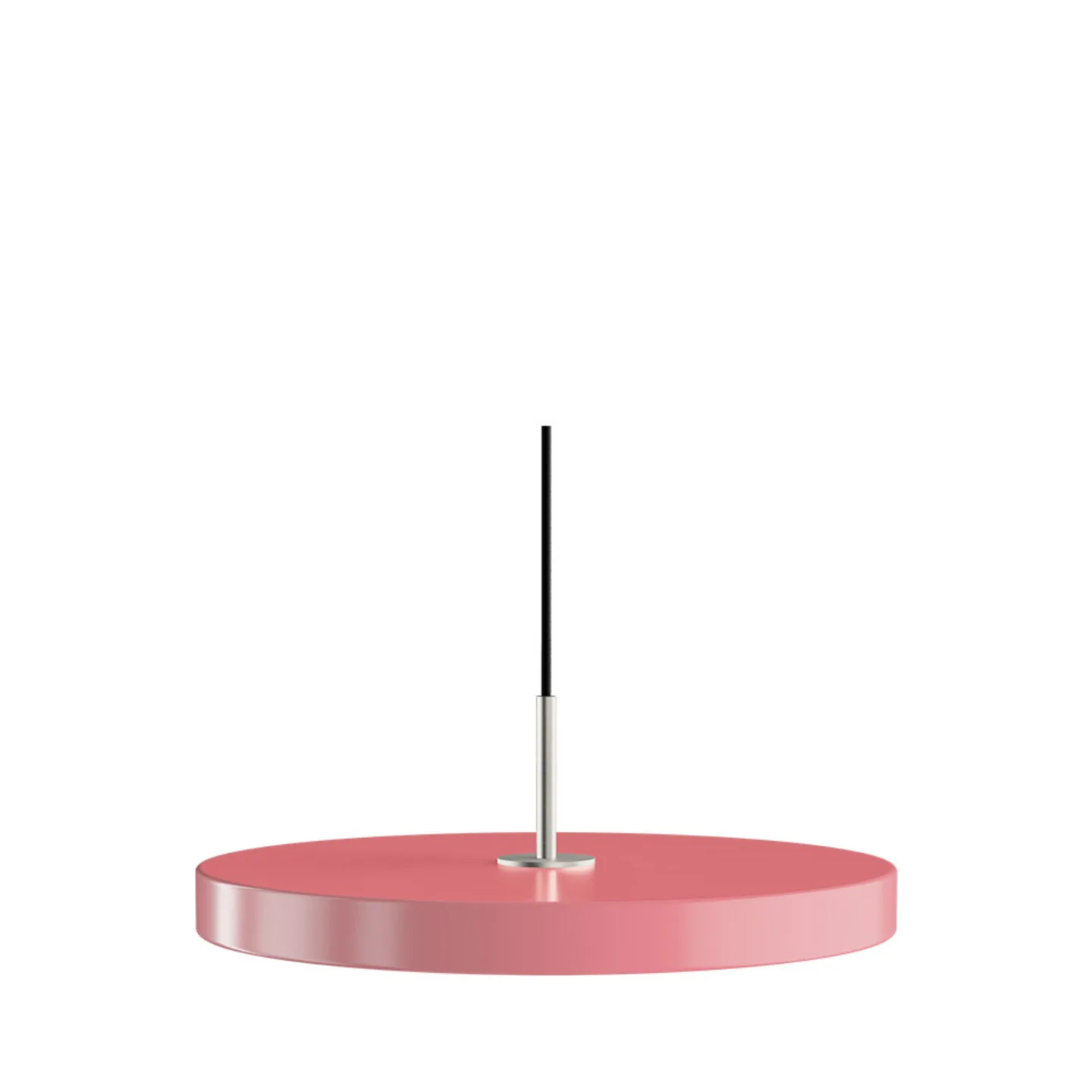 Asteria Plus pendellampe, Ø 43 cm, lyserød/stål - UMAGE - Stue - Metal