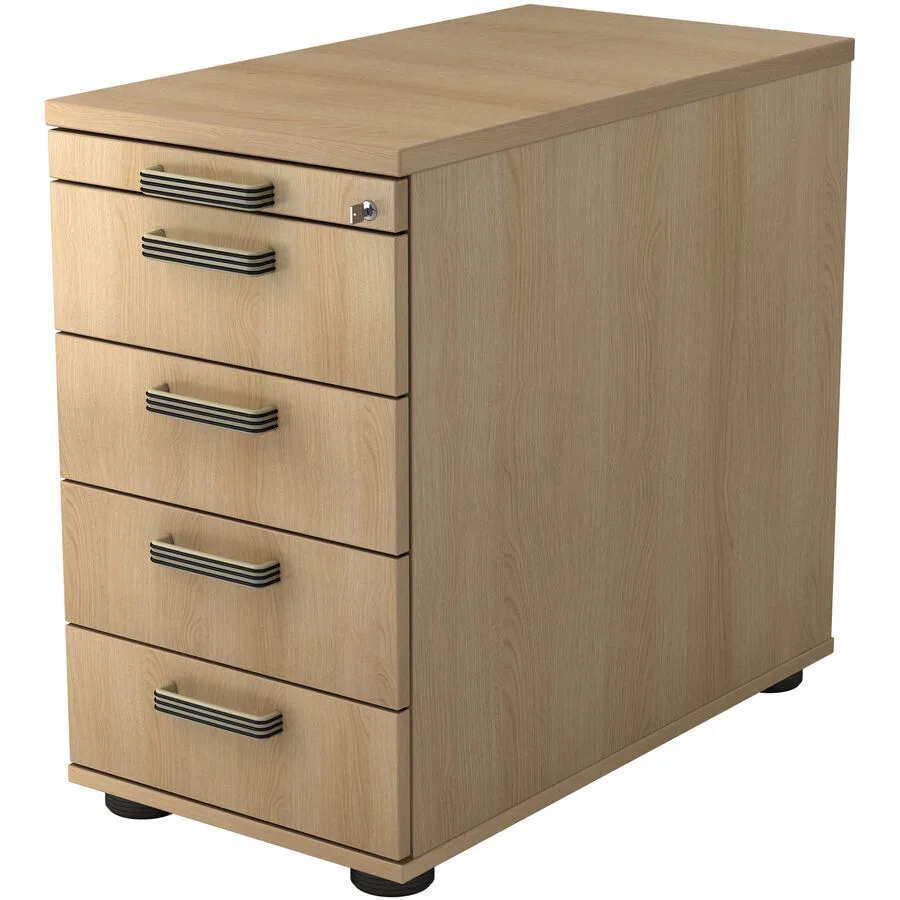 Standcontainer Office eiche Holzwerkstoff B 42.8 H 76 cm