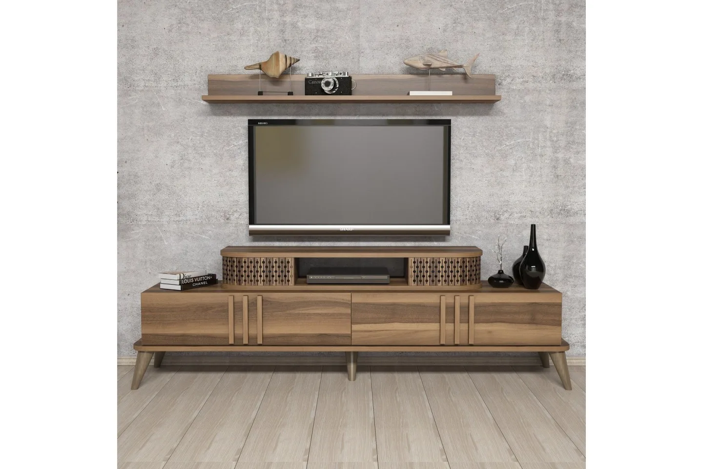 Hovdane TV-Möbelset 168 cm - Brun