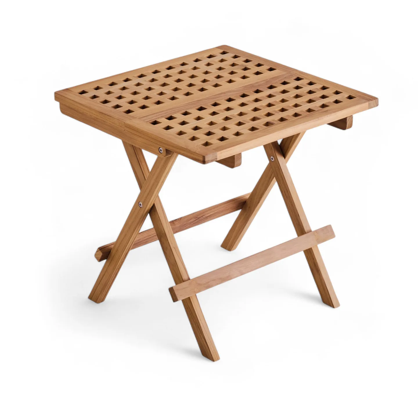 A Huseby - Midsummer Square Outdoor Side Table - Småbord och sidobord utomhus - Träfärgad - Trä