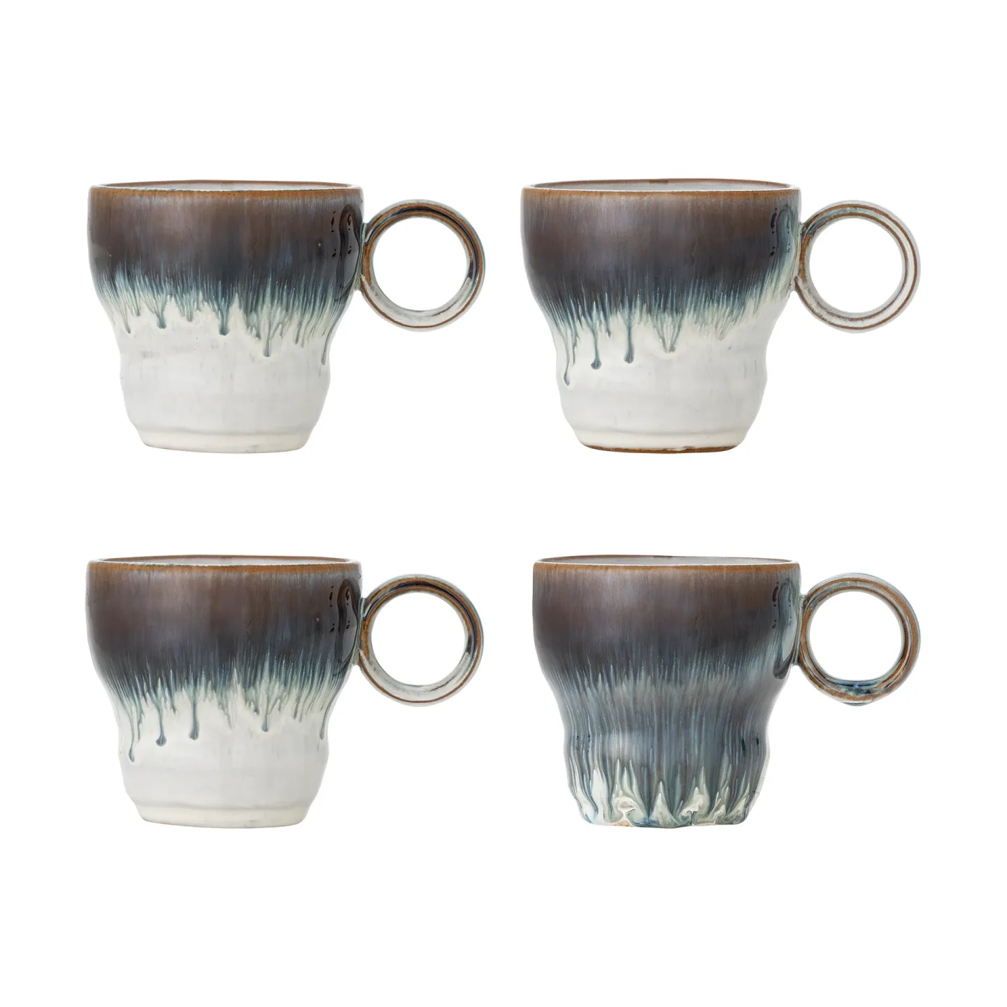 Bloomingville Nigel Tasse 4‑teilig Blau