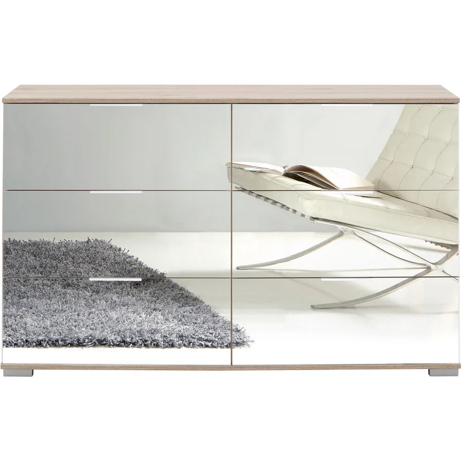 Kommode Peyton C Spiegelglas Holzwerkstoff B 130 H 83 cm