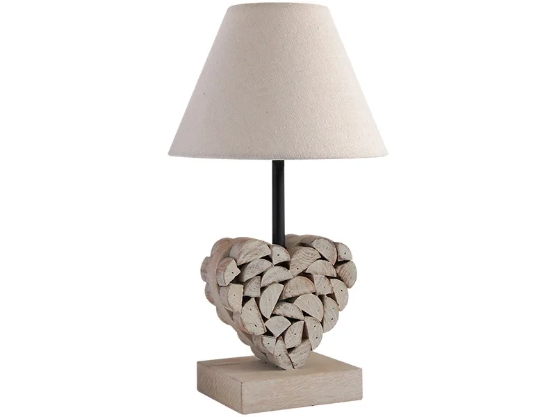 Tischlampe LED CARLITA 36cm 40W holz