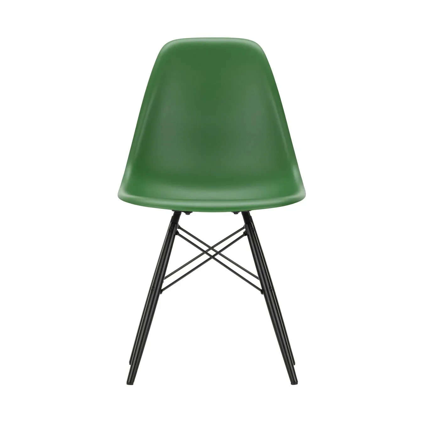 Vitra Eames Plastic Side Chair RE DSW stol 17 emerald -black maple