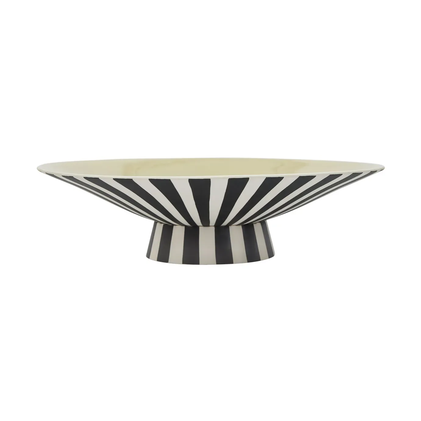 OYOY Toppu centerpiece niedrig Ø39x10,5 cm Vanilla-black-white