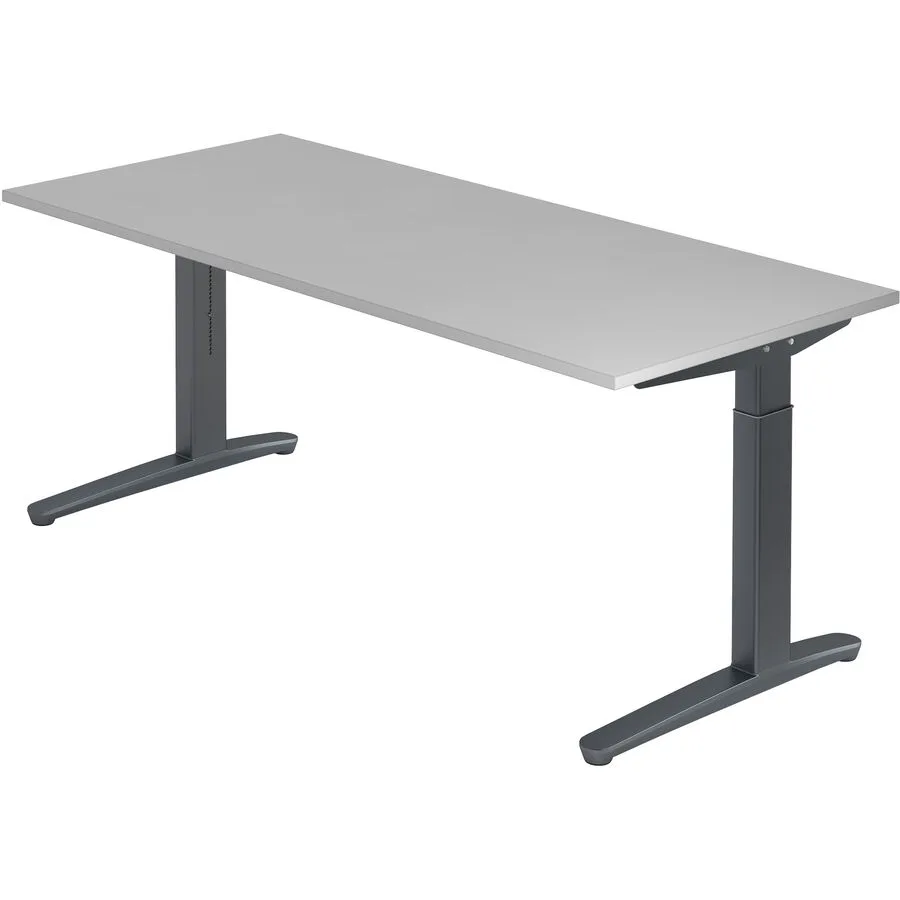 Schreibtisch Office grau Holzwerkstoff B 180 T 80 cm