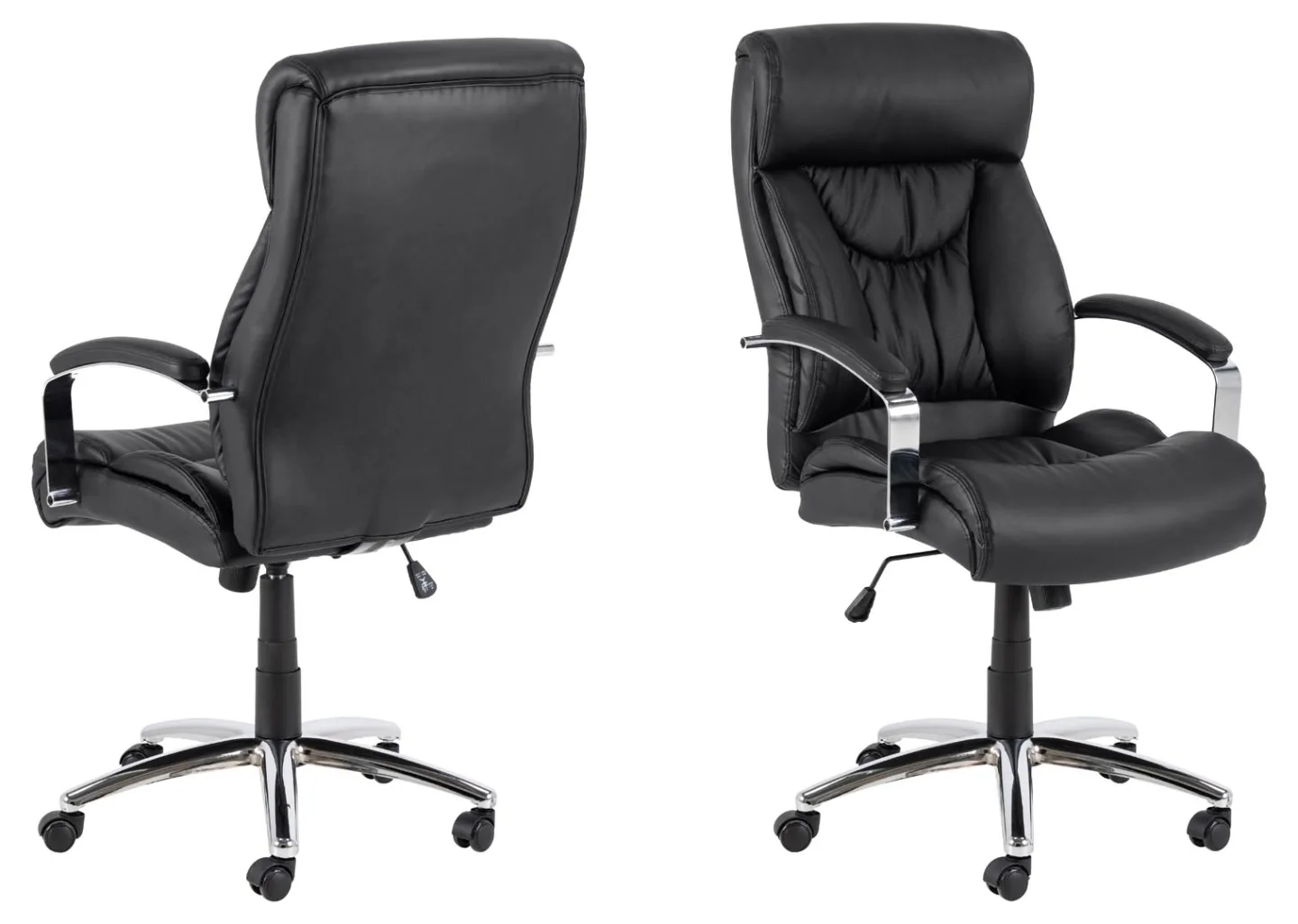 Benson Bürostuhl PU Kunstleder schwarz.