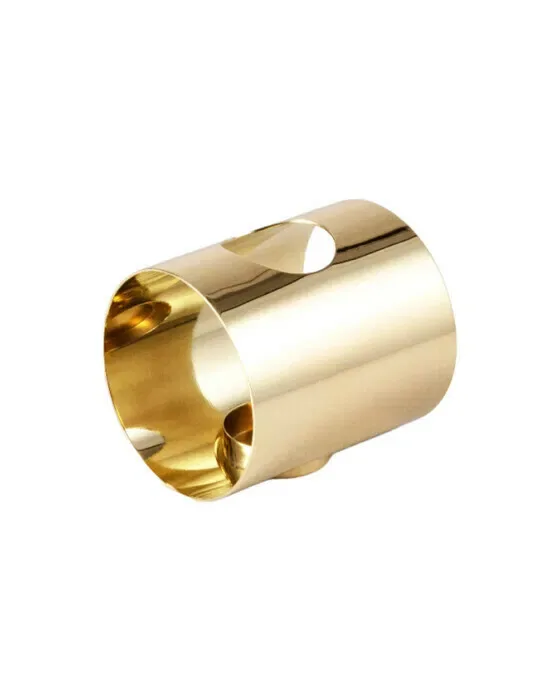 Pipe Candle Holder Brass