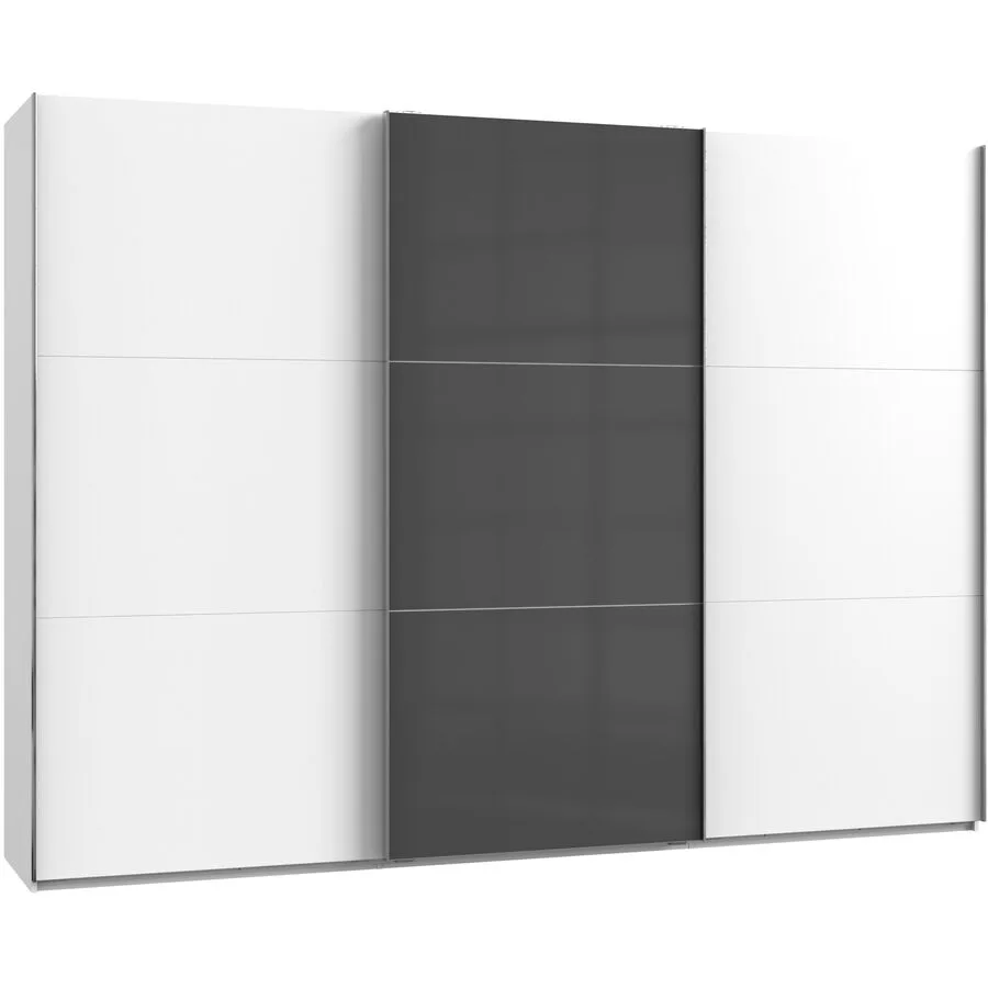 Kleiderschrank Sanko grau Holzwerkstoff B 300 cm