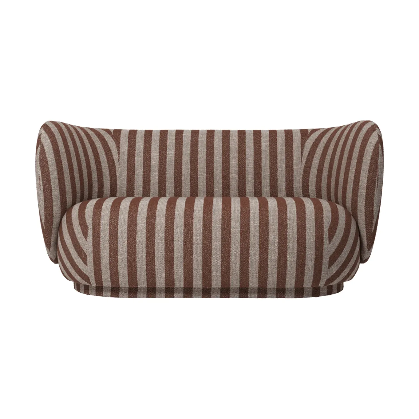 Ferm Living Rico soffa 2-sits Louisiana, Sand-chocolate