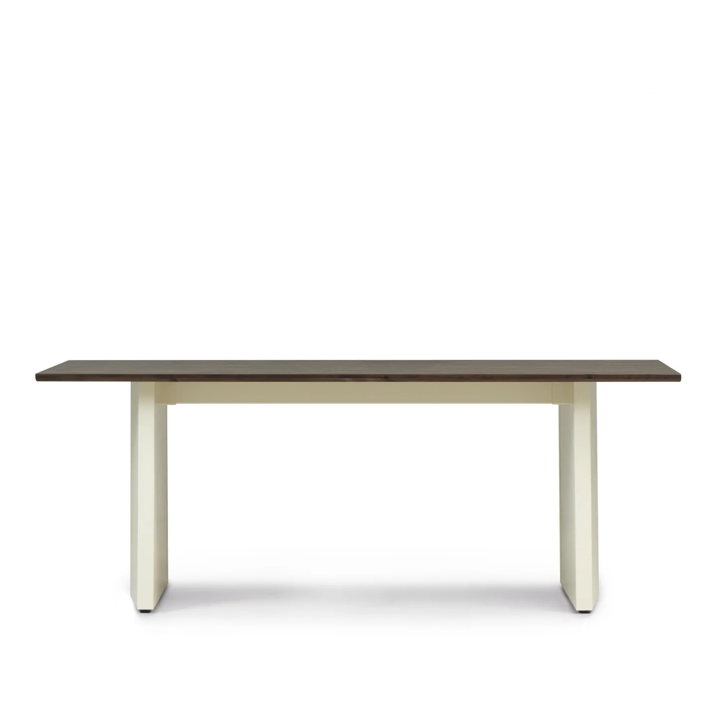 Normann Copenhagen - Panel Table 90 x 200 cm Cream Dark Brown - Matbord - Simon Legald - Brun - Metall/Trä