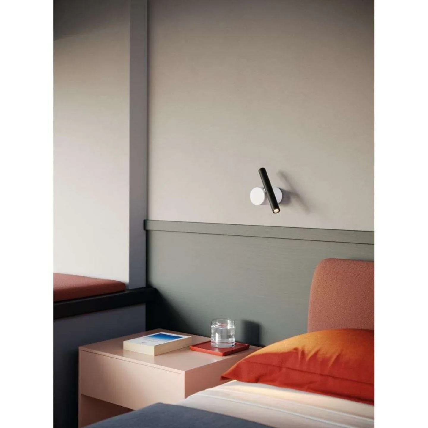 Doi Wandleuchte 2700K White/Black - Luceplan - Wohnzimmer - Aluminium