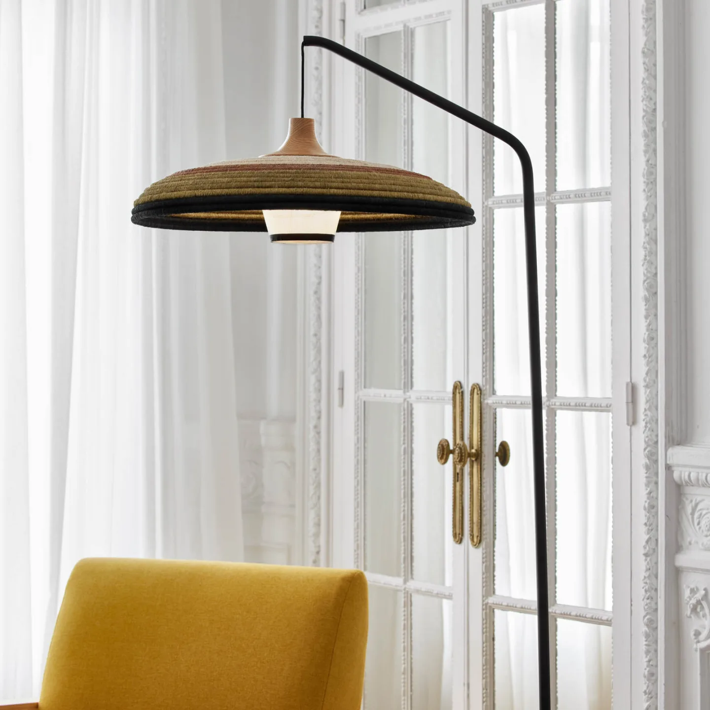Grass Stehleuchte Green - Forestier - Wohnzimmer - Design - Metall - Mit Schirm