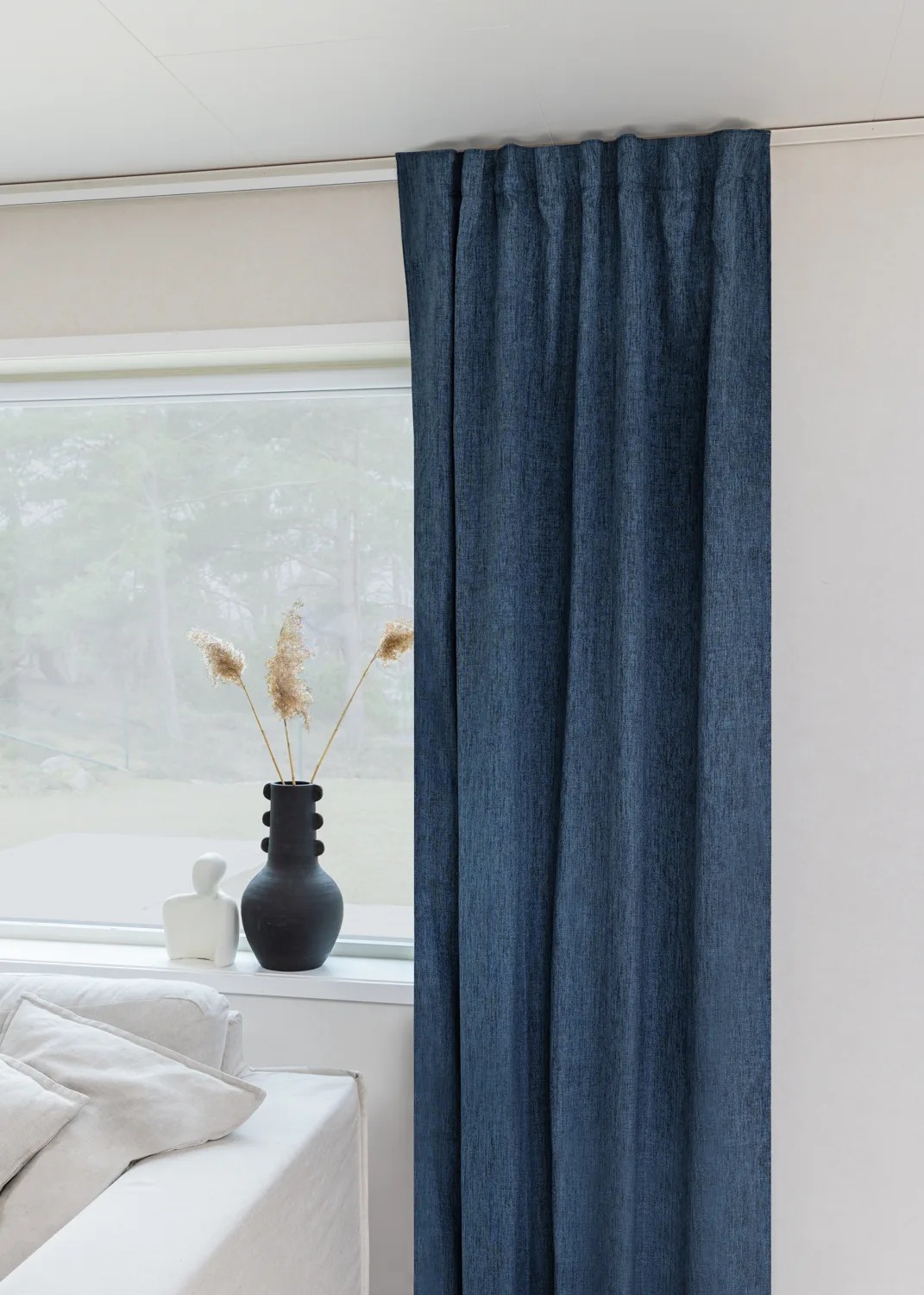 Gardiner - Mørkleggingsgardin Raya (blå) (Størrelse: 130 x 250 cm)