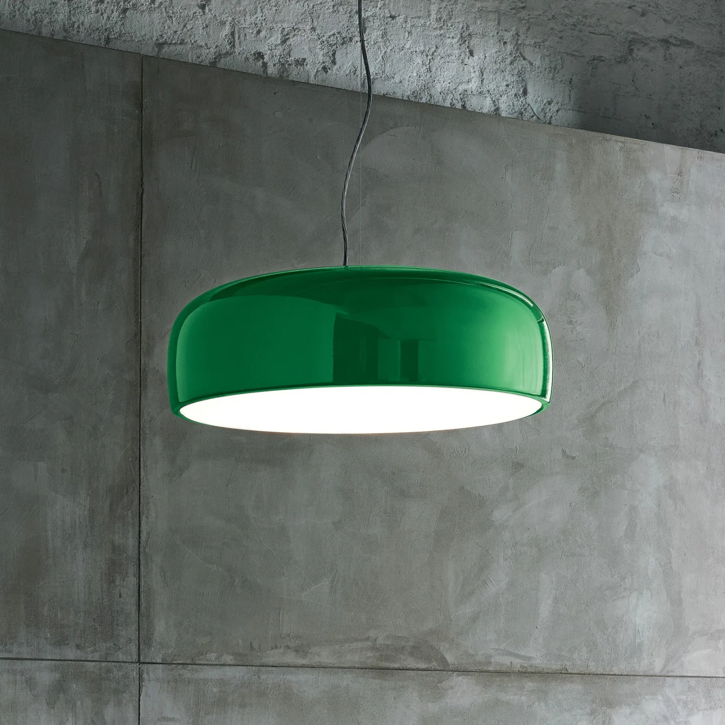 Smithfield S Pro Pendelleuchte Green - Flos - Wohnzimmer - Design - Metall - Einflammig