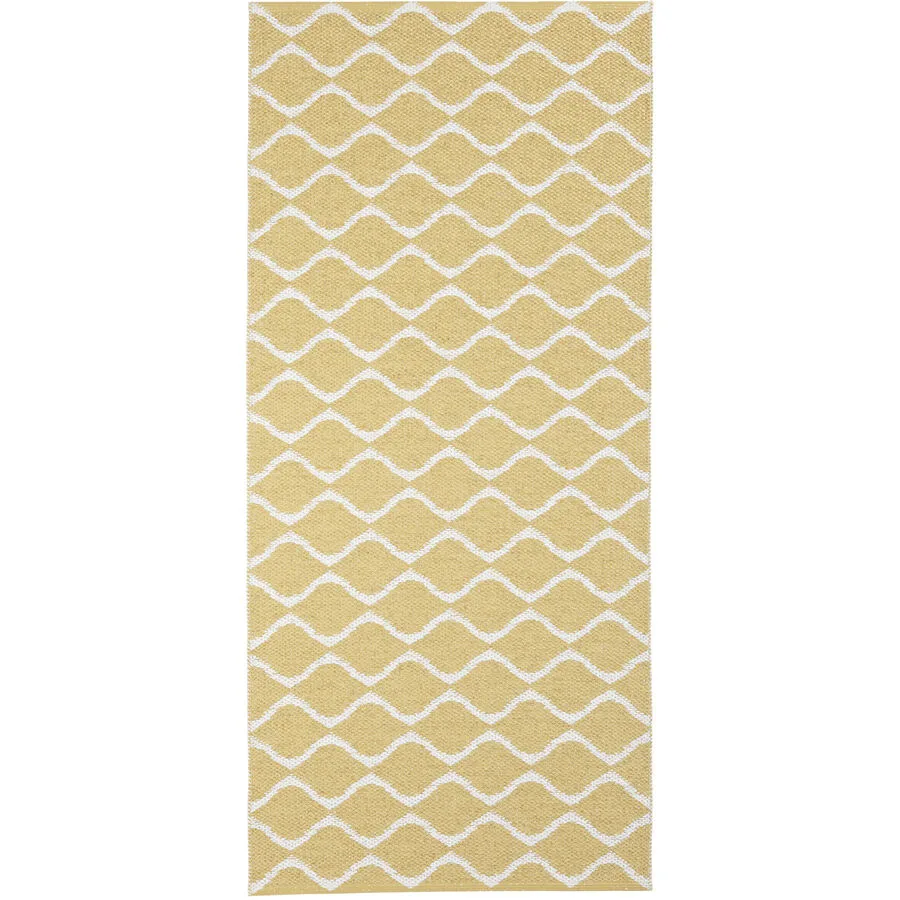 HORREDSMATTAN Outdoor-Teppich Wave Gelb 70 cm 50 cm - Material: PVC - Outdoor-Teppich
