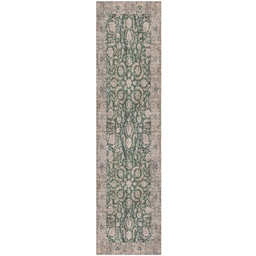 Teppich Snivy hellgrau Paisleymuster Polyester 60 x 230 cm