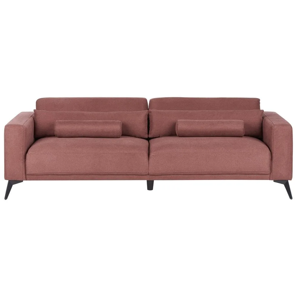 3-sits soffa Ange - Röd, Svart/Polyester