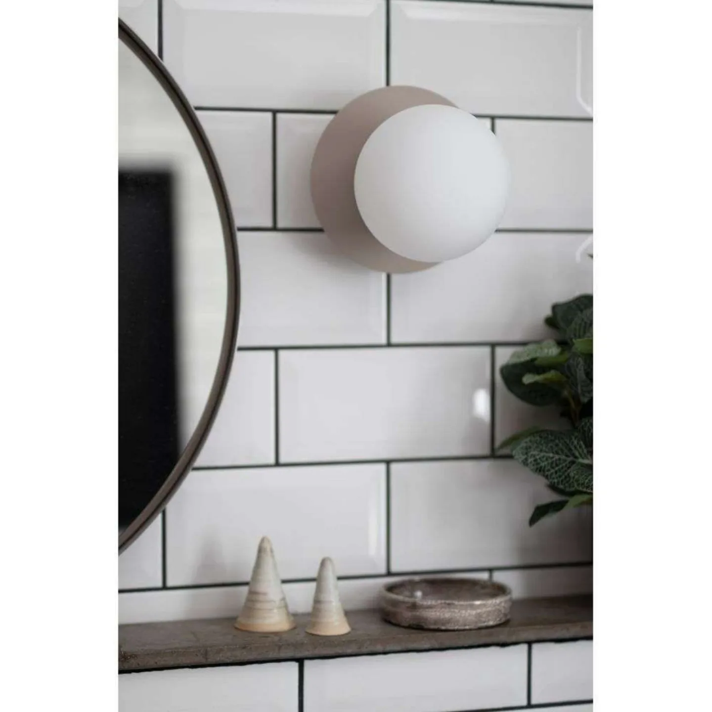 Art Deco Wand-/Deckenleuchte IP44 White - Globen Lighting - Wohnzimmer - Design - Metall - Einflammig