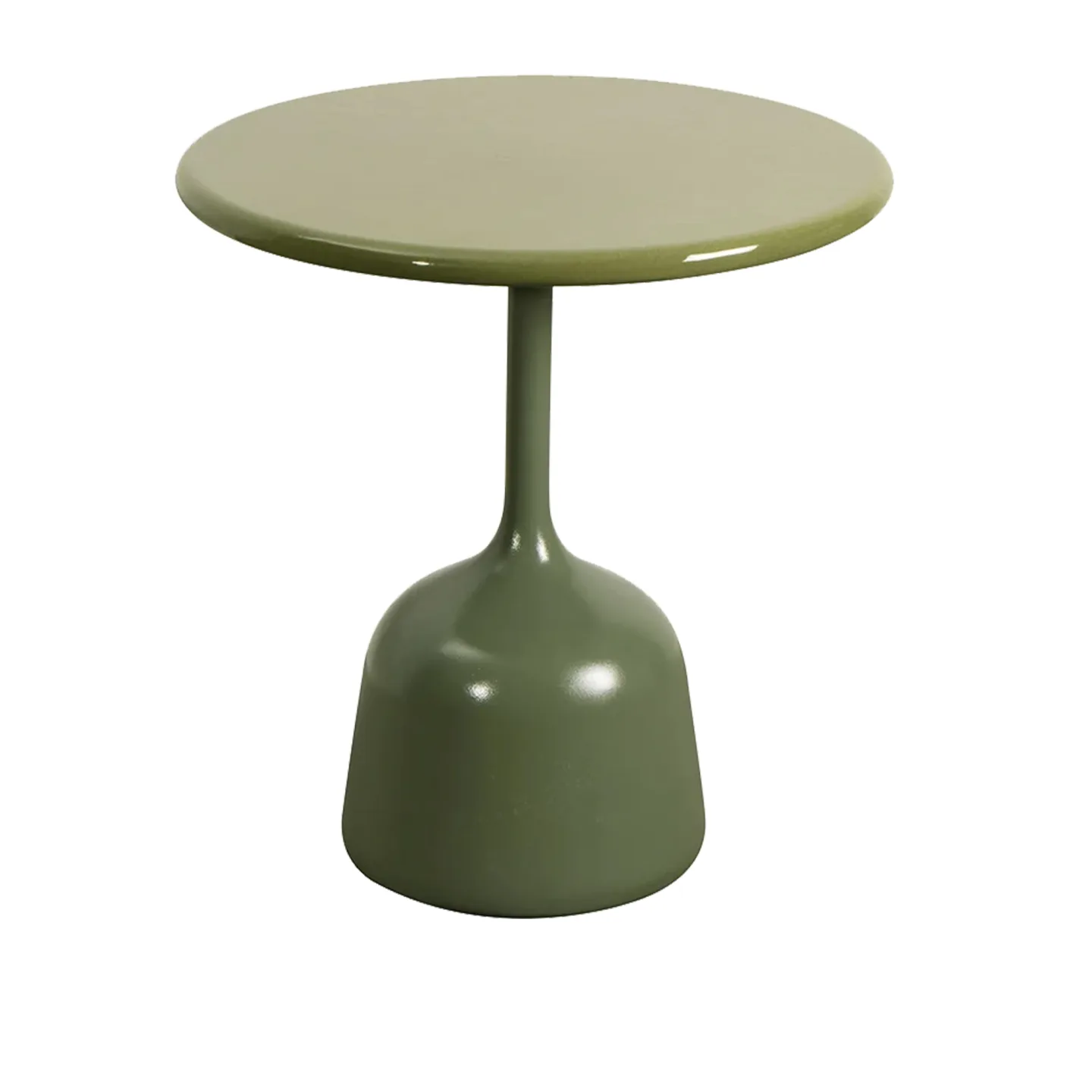 Cane-Line - Glaze Soffbord Liten - Olive Green/Green - Småbord och sidobord utomhus - Grön - Metall/Sten