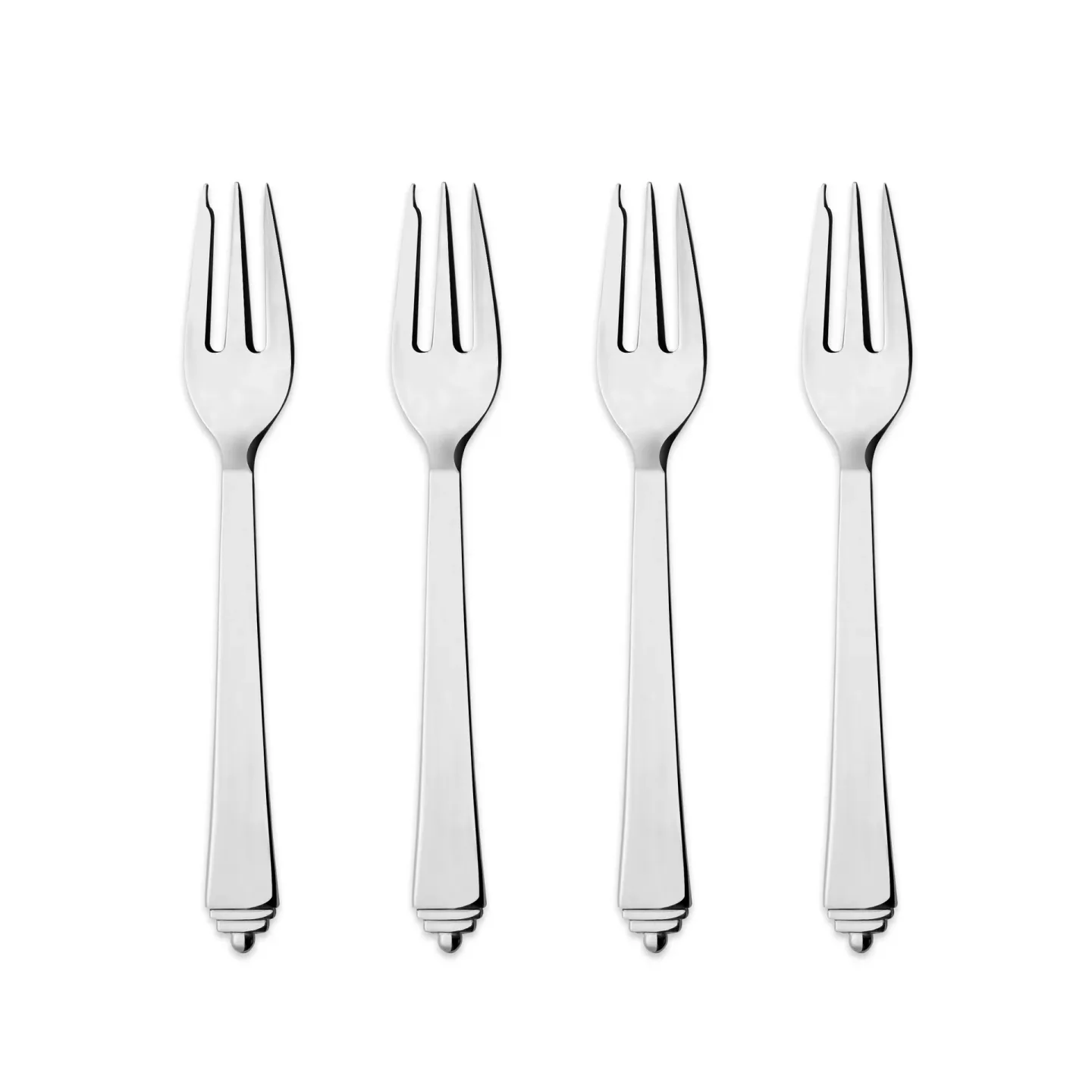 Georg Jensen Pyramid tårtgaffel 4-pack