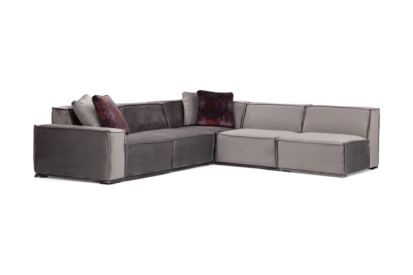 Nightcap Soffa m. Divan 6-sits - Grå