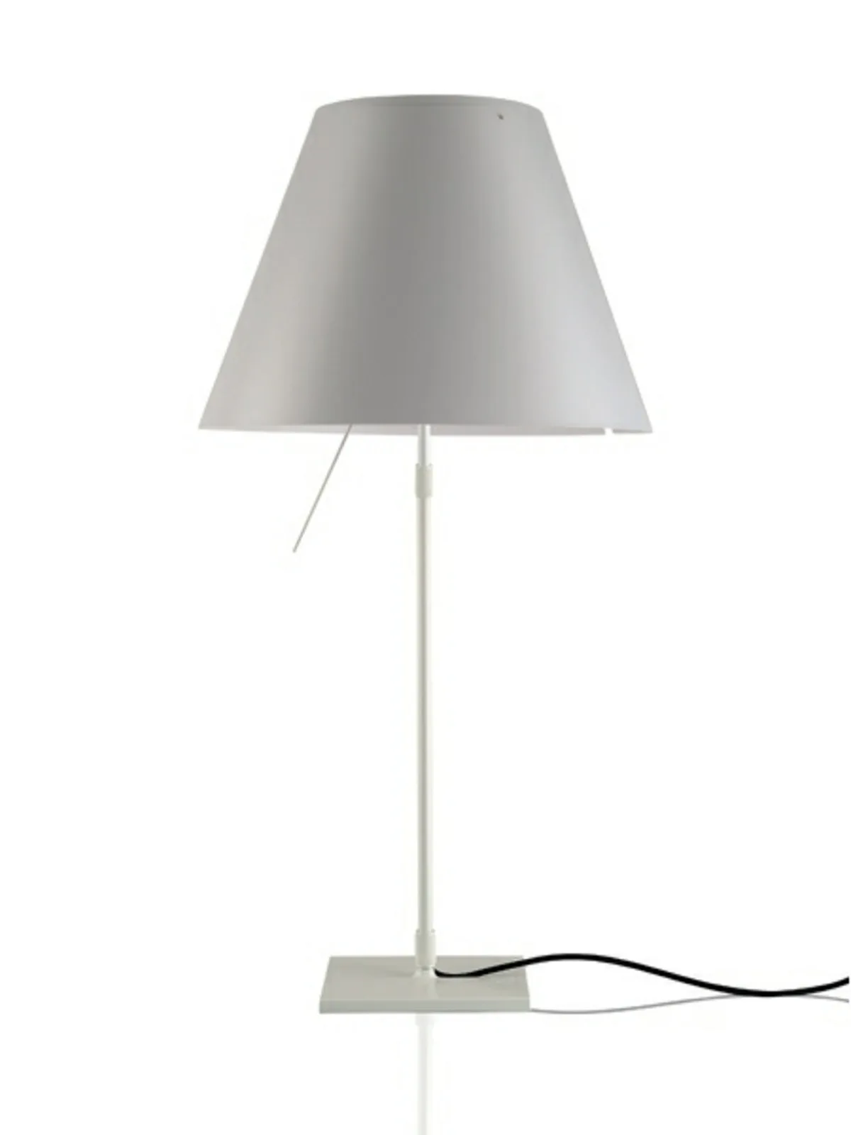Costanza Bordlampe Alu/Mistic White - Luceplan - Stue - Aluminium