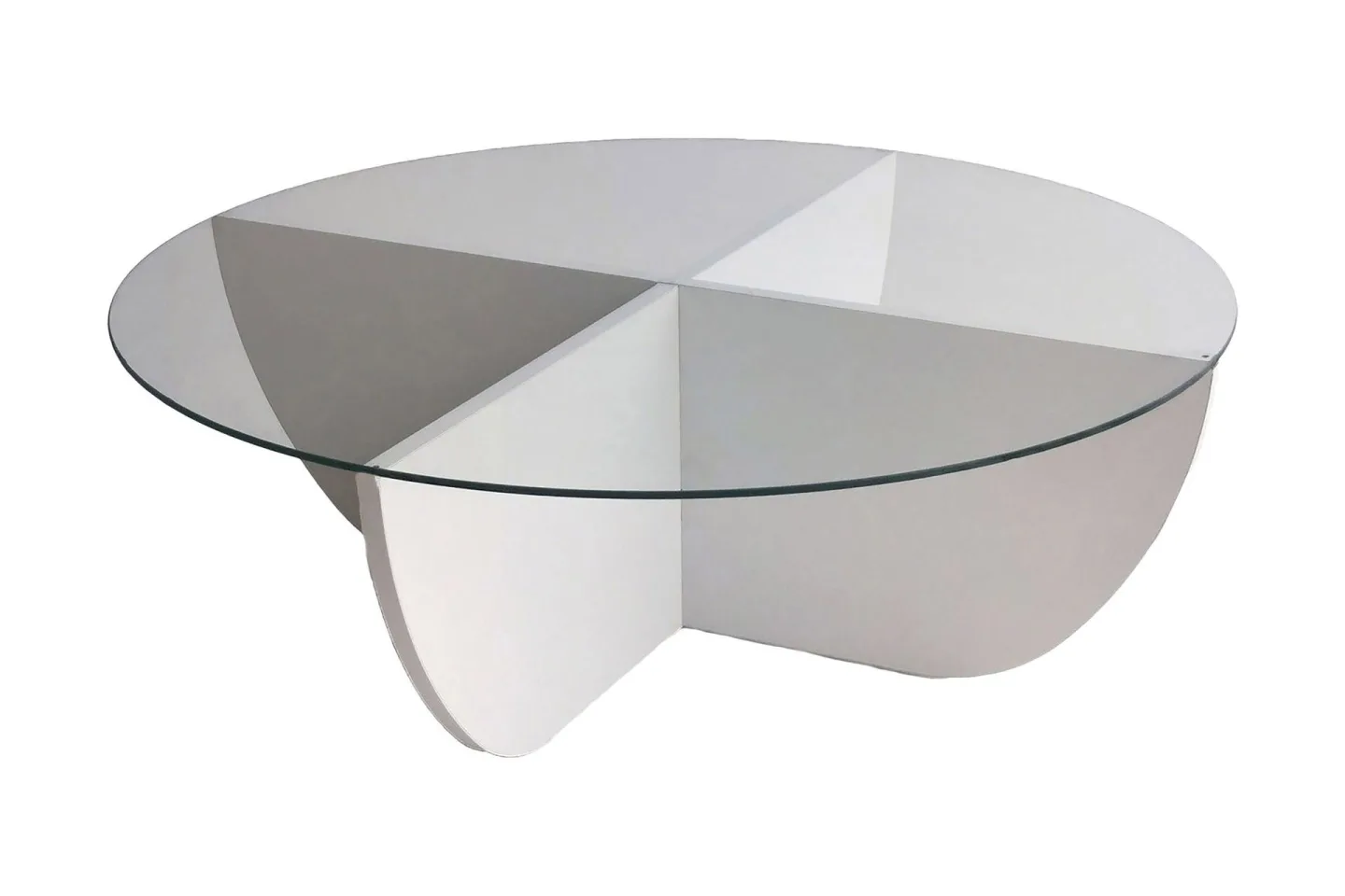 Vellavie Soffbord 90x30x90 cm Runt - Vit