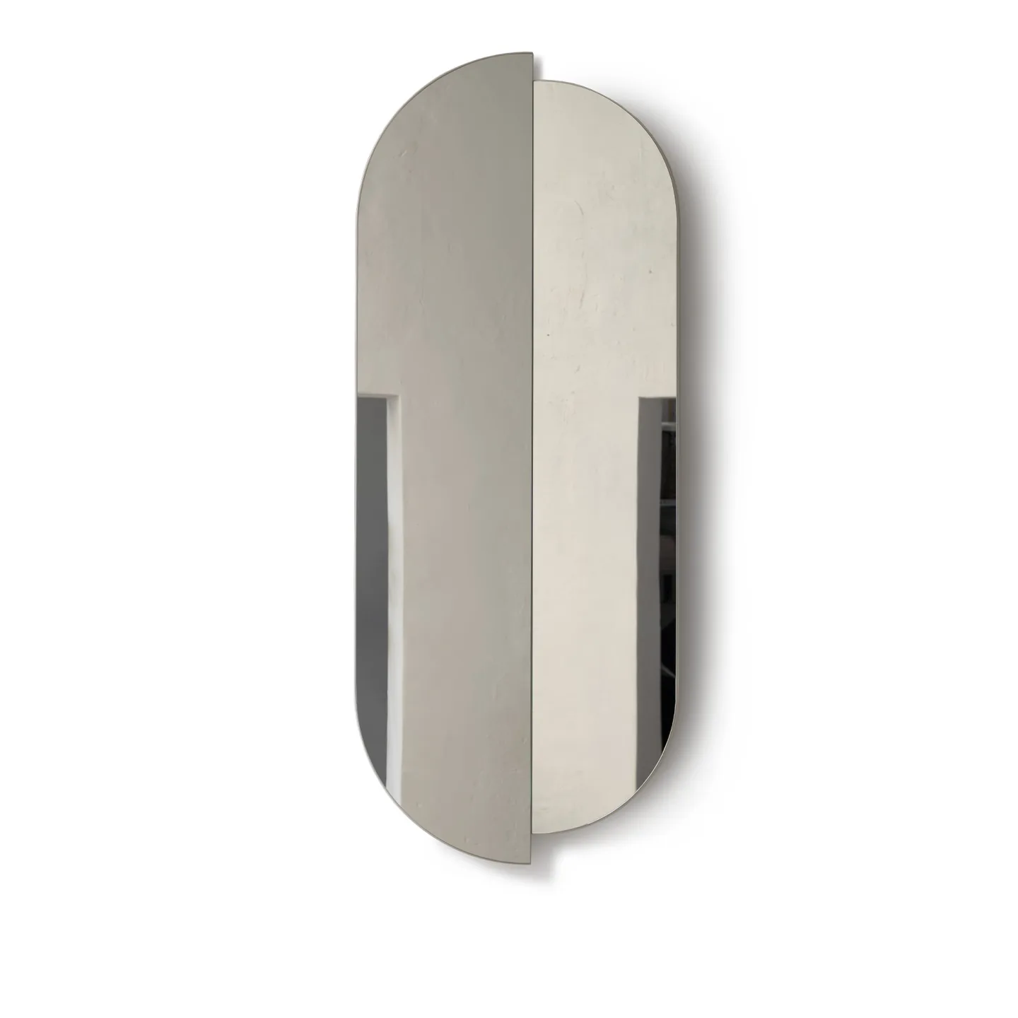 Mazo - Rae Mirror Full Body - White - Väggspeglar - Jessica Vedel - Vit - Glas/Trä