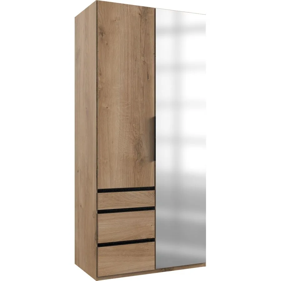 Kleiderschrank Sanko Plankeneiche Holzwerkstoff B 100 cm