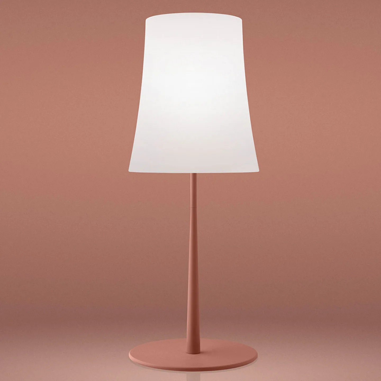 Birdie Easy Grande bordslampa röd - Foscarini - Vardagsrum - Design - Metall - Med lampskärm