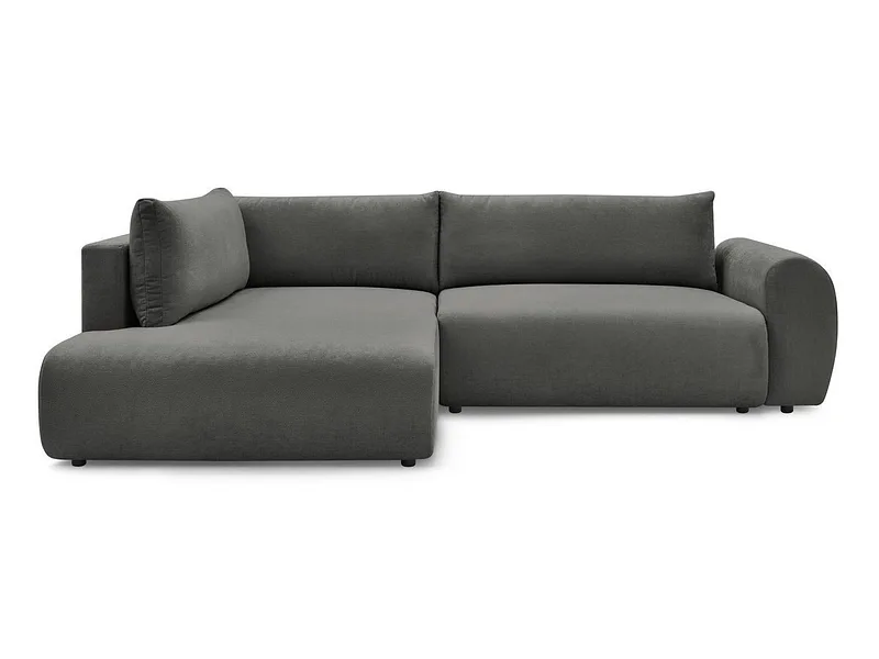 Ecksofa BOBOCHIC LUCIEN Stoff dunkelgrau
