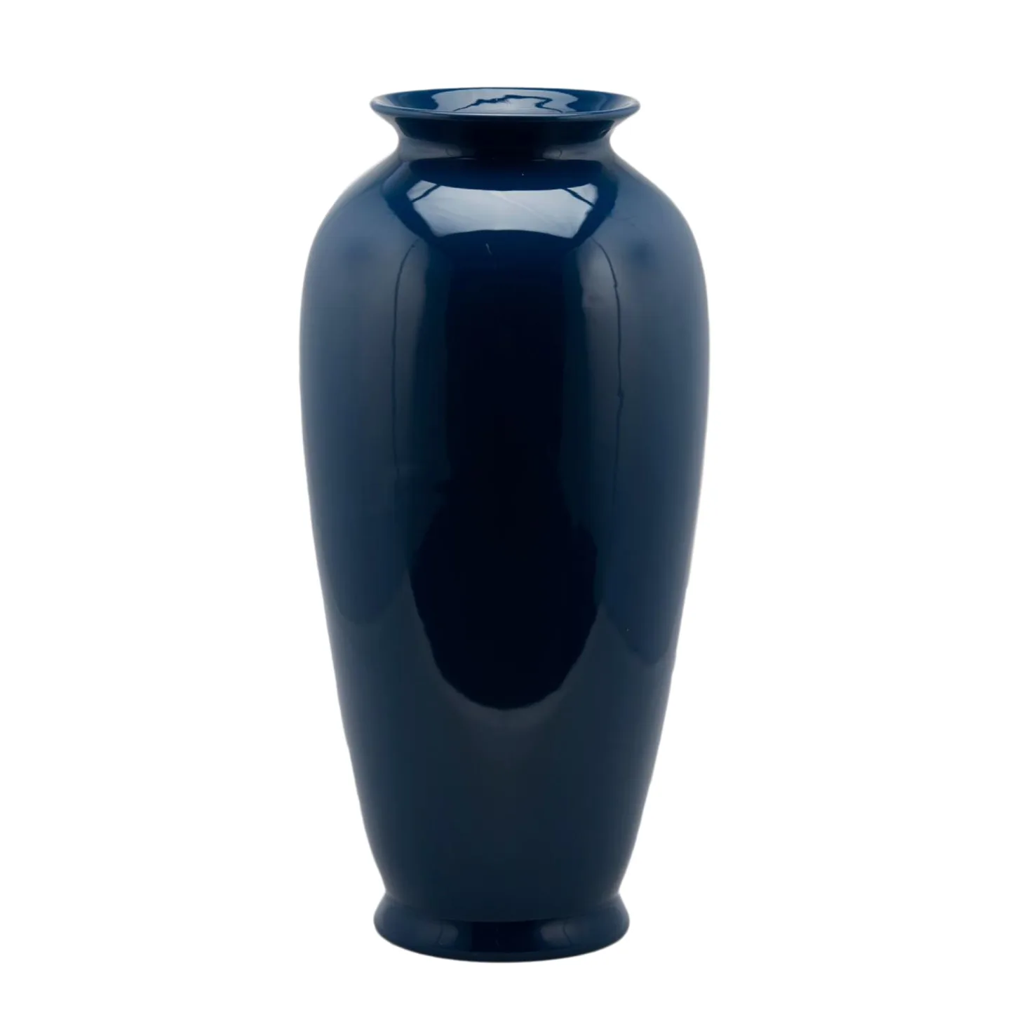 Edg Vase Ching Keramik Blau,gold H: 62 cm | Schubiger Möbel