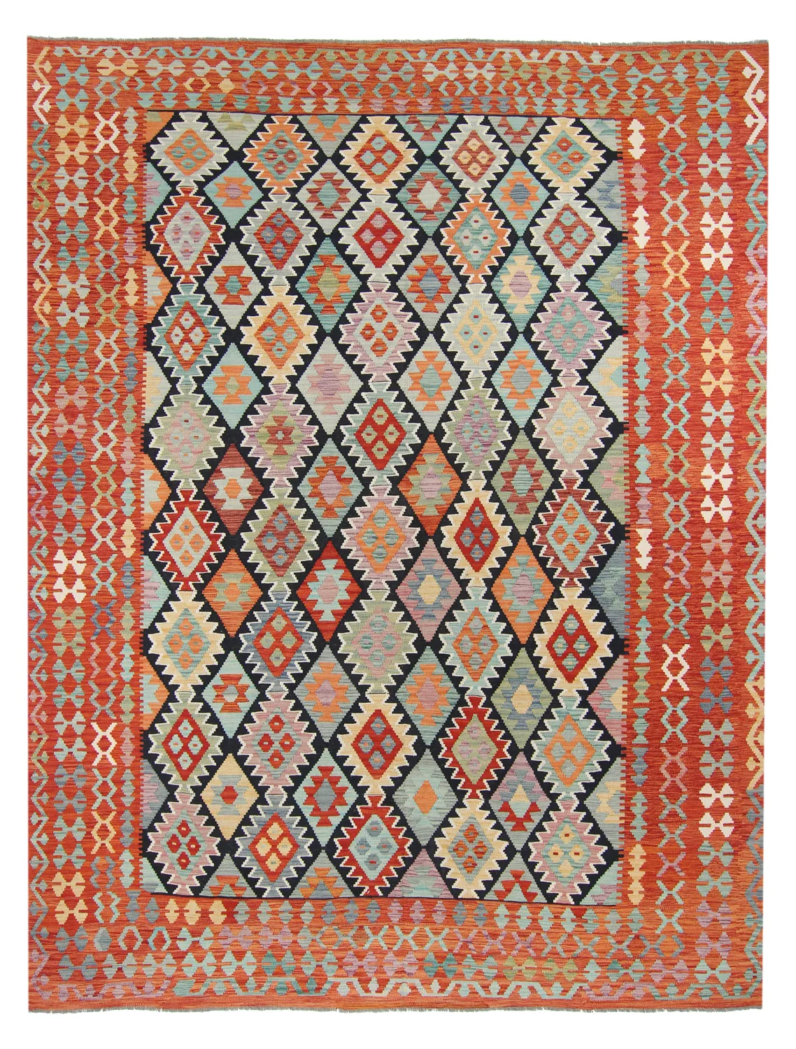 Orientalsk kelimteppe 363 x 280 cm (Størrelse: 363 x 280 cm)