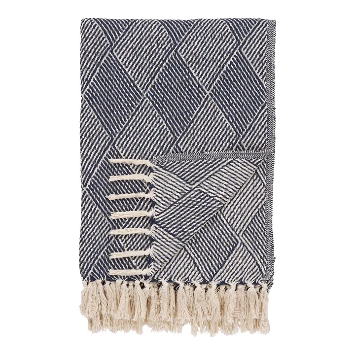 Izmir Plaid 130x180cm Blau.