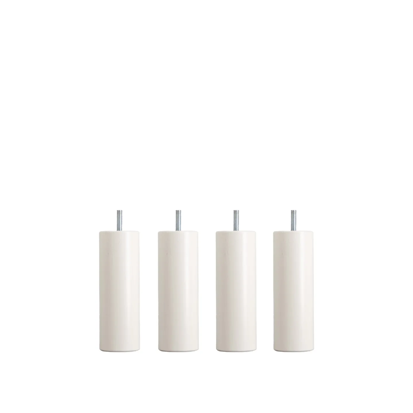 DUX - Dux SC sängben rund vit 16 cm 4-pack - Sängben - Träfärgad - Trä