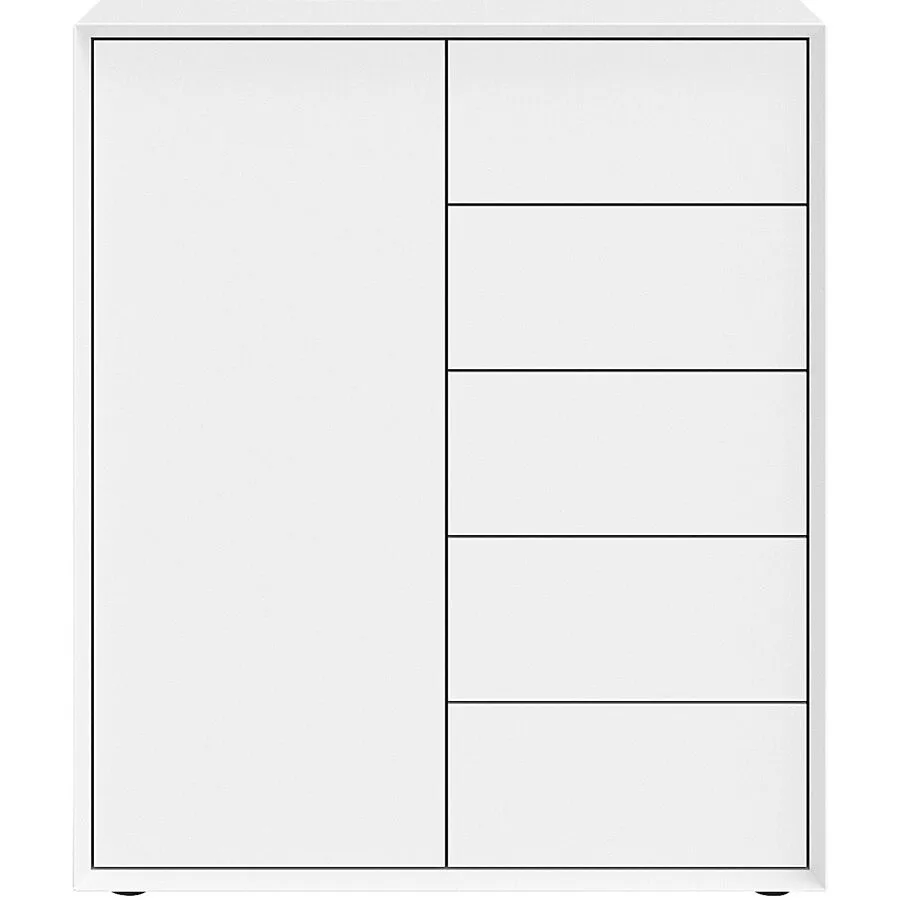 Highboard Sleek Weiss MDF 89 cm 104 cm