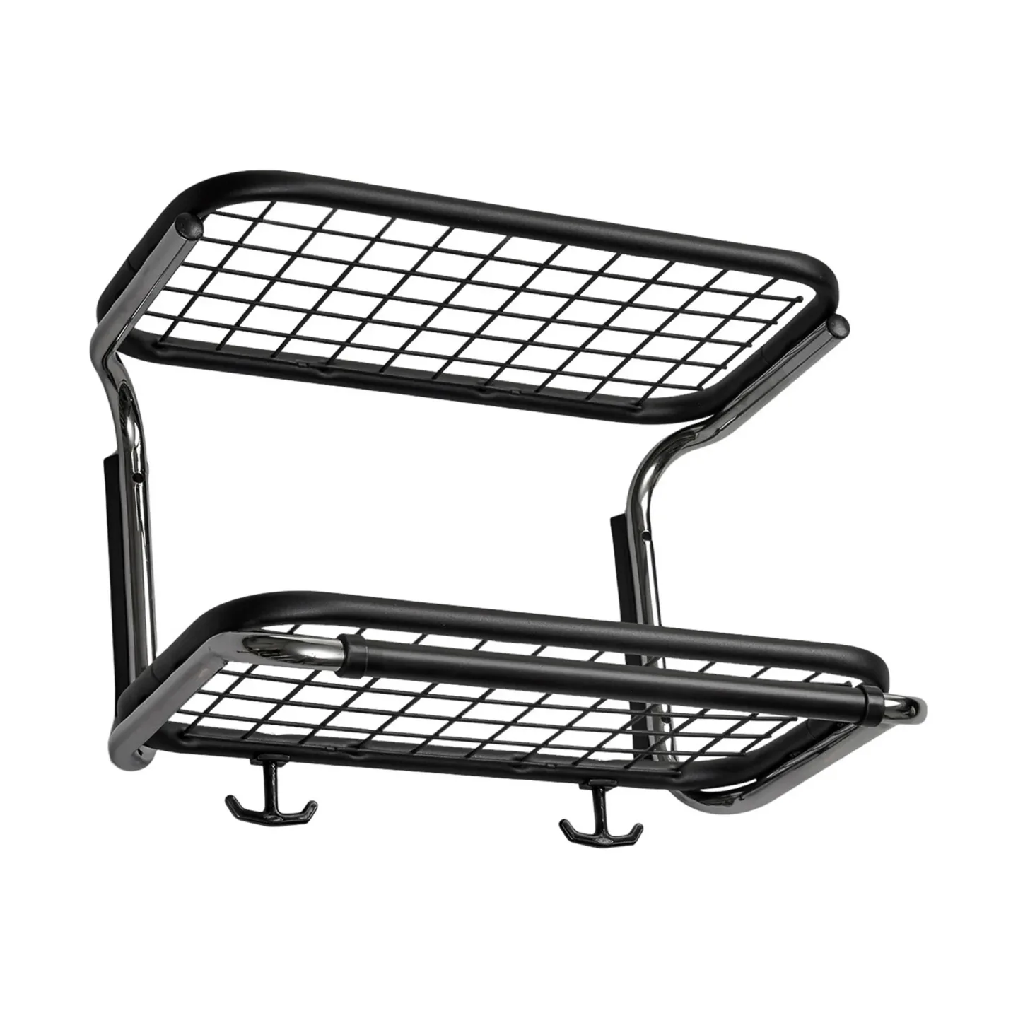 Essem Design Classic 650 Hutregal Schwarz/Chrom, 2-Ebenen, 40cm