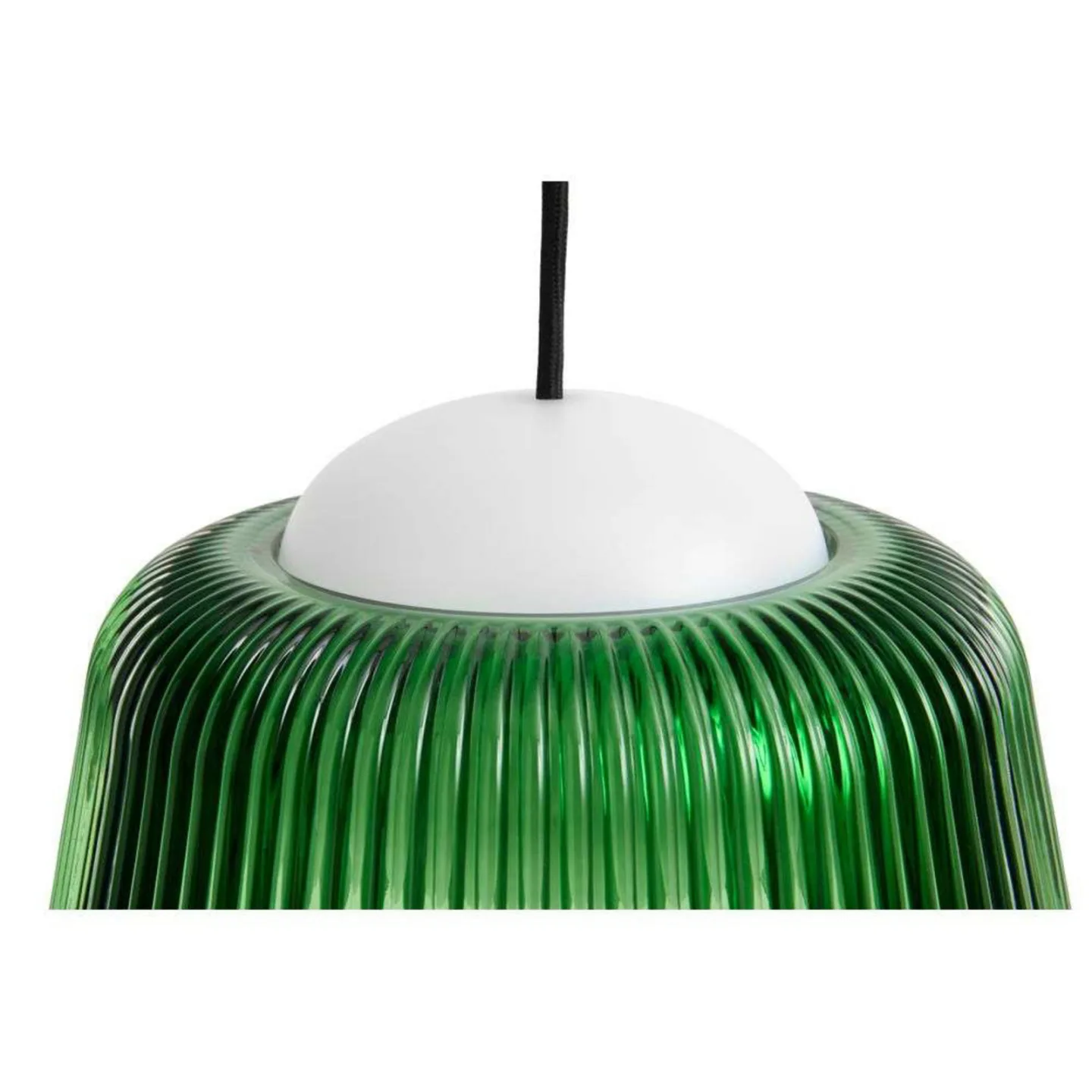 HAY Brim Bottle Pendelleuchte Ø24,5 cm Green glass