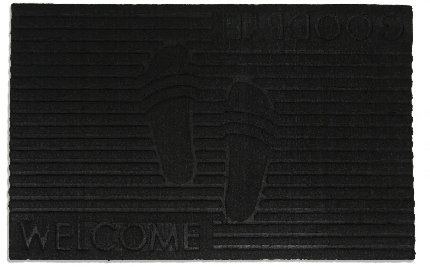 Dørmatte - Teagan (svart) (Størrelse: 45 x 75 cm)