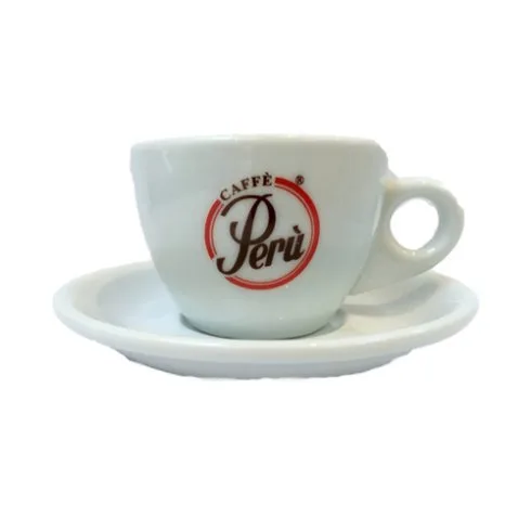 Peru espressokopp 6 pack med fat