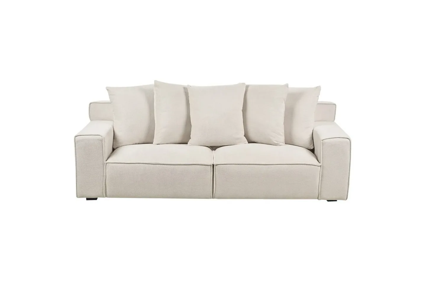 3-sitssoffa Viskan Vit, Chenille - Vit, Chenille