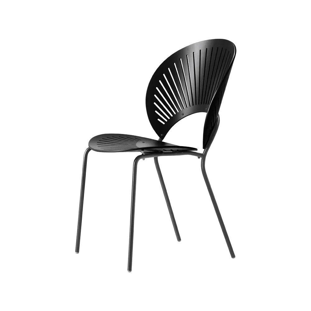 Fredericia Furniture Trinidad 3398 stol Svartbetsad ask-ben svart