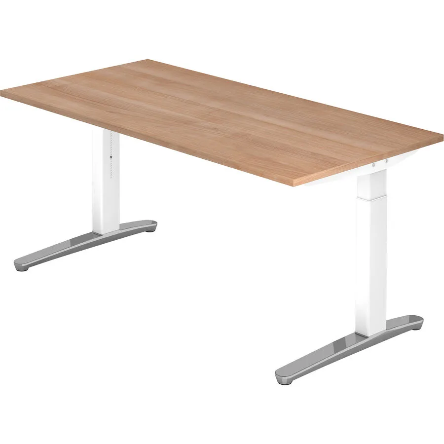 Schreibtisch Office nussbaum Holzwerkstoff B 160 T 80 cm