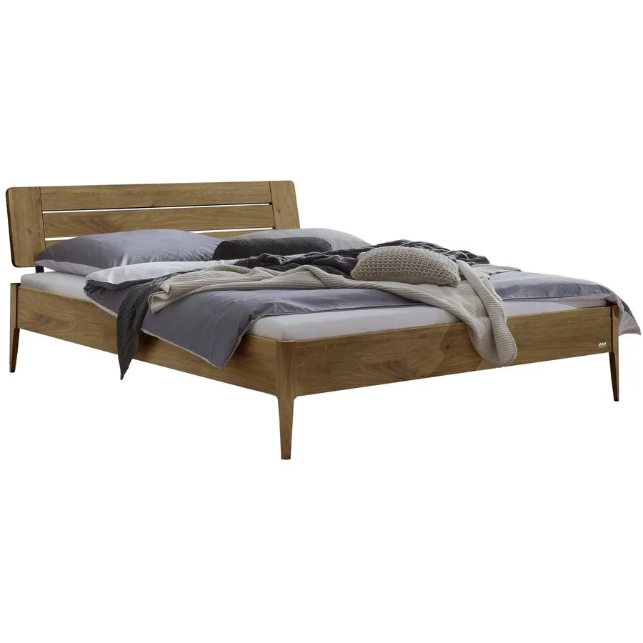 Hasena Bett Castello Natur Wildeiche Massivholz 140 x 210 cm