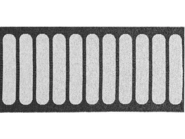 Kunststoffteppiche - Der Horred-Teppich Pir (schwarz) (Größe: 70 x 100 cm)